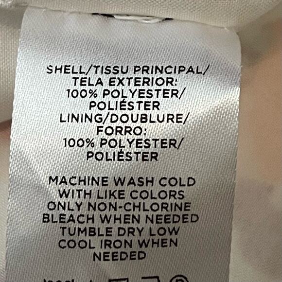 LOFT Orange Cream Lilac Floral Print Cottage Feminine Dress NWOT Size SP - Picture 11 of 14